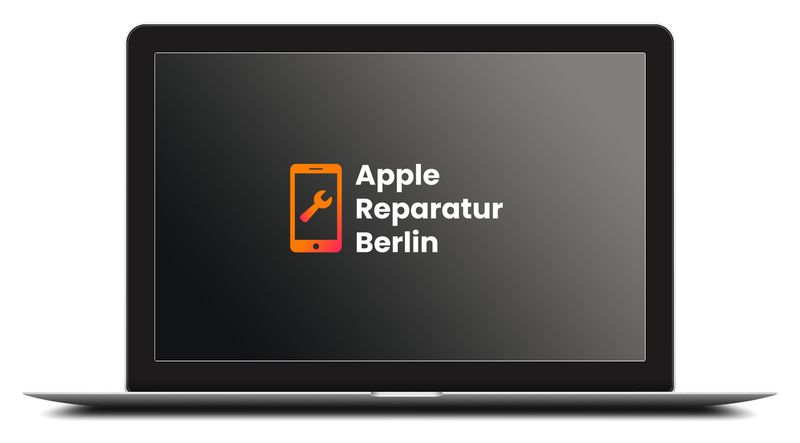 MacBook mit Logo von Apple Reparatur Berlin